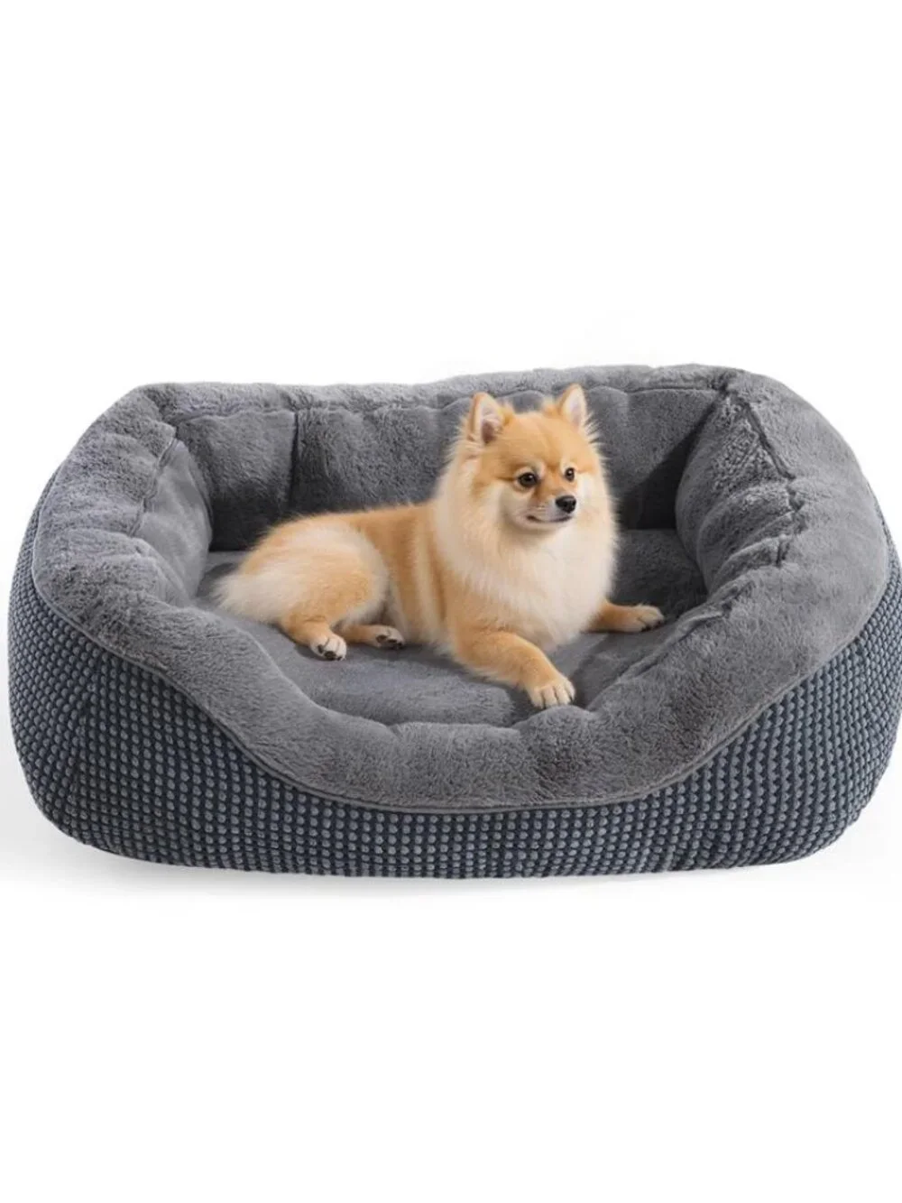 Small Dog Beds Washable Puppy Bed for Cat Beds for Indoor Cats Gray 20
